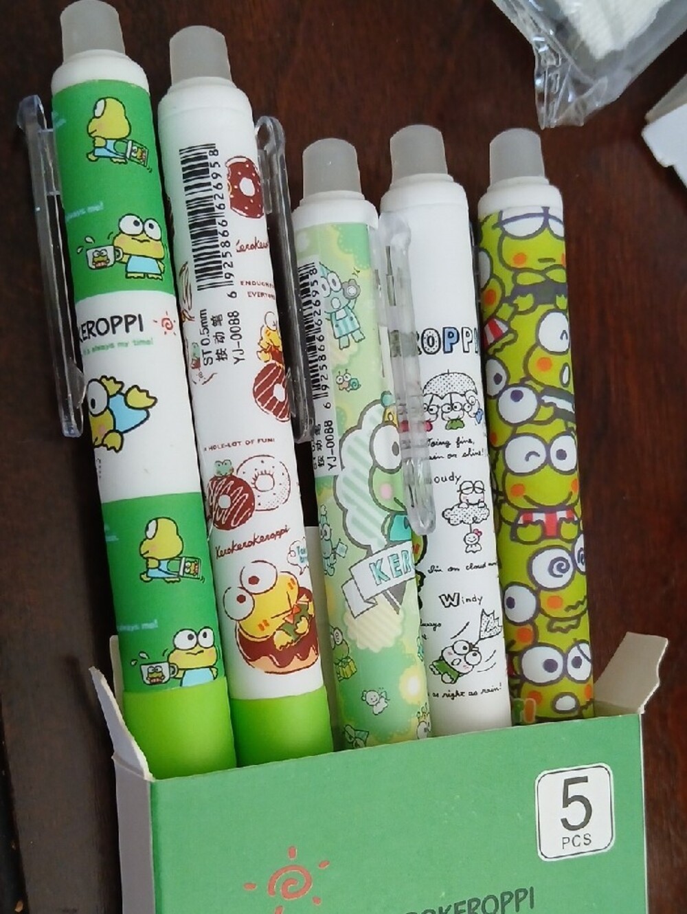5 #keroppi Pens Sanrio